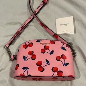 Kate Spade pink cherries crossbody bag